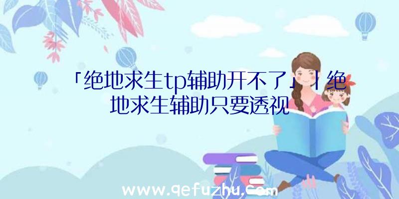 「绝地求生tp辅助开不了」|绝地求生辅助只要透视